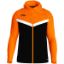 Afbeeldingen van Jas met kap Iconic  zwart/fluo oranje