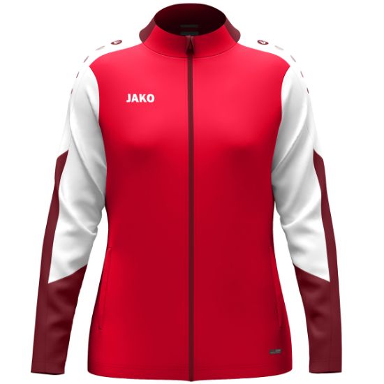 Afbeeldingen van Polyestervest Dynamic damesmaten rood/wit/donkerrood