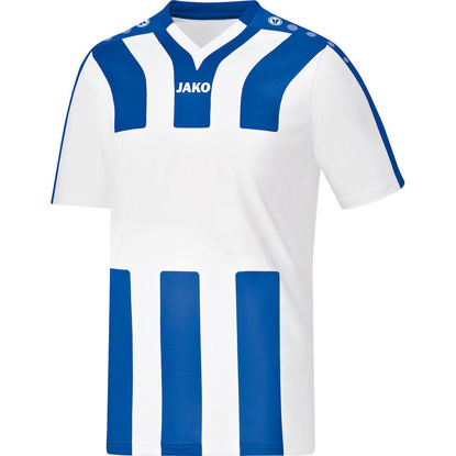 Afbeeldingen van JAKO Shirt Santos wit/sportroyal (4202/40) - SALE